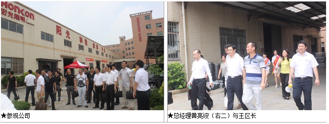 温州市龙湾区王军区长率团视察我司